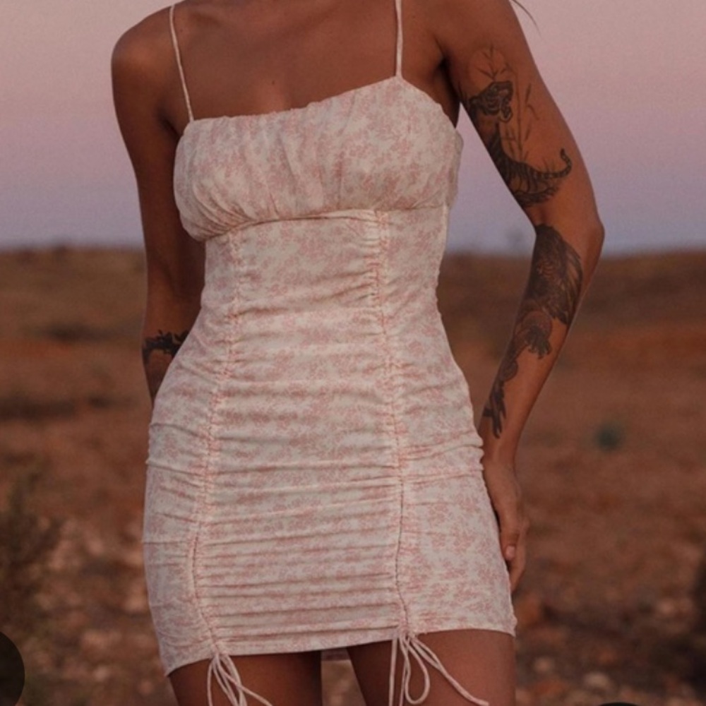 Princess Polly Blush Floral Mini Dress